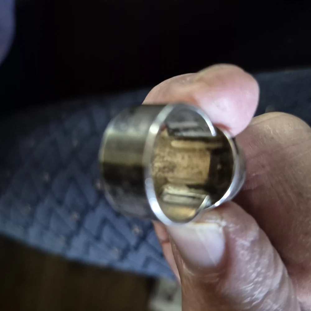 Silver and White Statement Rings Set - Picture 5 of 12